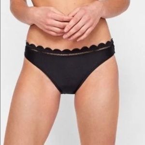 Ted Baker Black Scallop Kerelia Bikini Bottoms